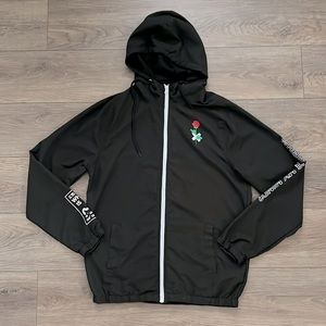 Rue21 Men’s “Where Is My Mind”Black Graphic‎ Logo Full Zip Lightweight Jacket M